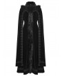 Punk Rave Black Retro Gothic Plush Velvet Long Cloak Coat for Women