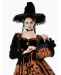 Dark in love Brown and Black Gothic Halloween Bat Pumpkin Handbag
