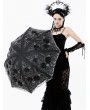 Dark in love Black Gothic Lolita Elegant Embroidered Lace Umbrella