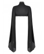 Dark in love Black Gothic Embroidered Lace Applique Cape for Women