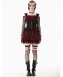 Dark in love Black Gothic Lace Zip Front Waist Training Corset