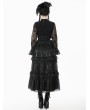 Dark in love Black Vintage Gothic Coffin Underbust Corset Waistband