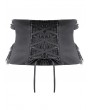 Dark in love Black Vintage Gothic Coffin Underbust Corset Waistband