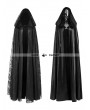 Punk Rave Black Gothic Long hooded Cape for Women