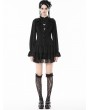 Dark in love Black Lolita Dark Gothic Drop Waist Mini Dress