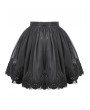 Dark in love Black Gothic Lace Embroidered Mesh Petticoat Skirt