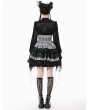 Dark in love Black and White Gothic Lolita High-Waist Tiered Skirt