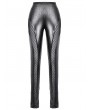 Dark in love Black Gothic Snakeskin Cut-Out Leggings for Women