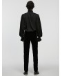 Punk Rave Black Vintage Gothic Embossed Velvet Pants for Men