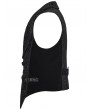 Punk Rave Black and Gold Gothic Medieval Pattern Lapel Vest for Men