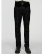 Punk Rave Black Retro Gothic Jacquard Embroidered Party Pants for Men