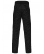 Punk Rave Black Retro Gothic Jacquard Embroidered Party Pants for Men
