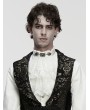 Punk Rave White Gorgeous Gothic Embroidered Party Jabot Collar