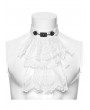 Punk Rave White Gorgeous Gothic Embroidered Party Jabot Collar