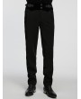 Punk Rave Black Retro Gothic Patchwork Trousers for Men