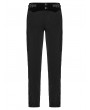 Punk Rave Black Retro Gothic Patchwork Trousers for Men