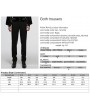 Punk Rave Black Retro Gothic Patchwork Trousers for Men