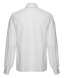 Punk Rave White Gothic Rose Jacquard Men's Shirt with Detachable Collar