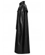 Punk Rave Black Gothic Punk One-Piece Military Shirt Cloak for Men