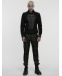 Punk Rave Black Gothic Punk Mottled Printed Pants for Men