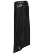 Punk Rave Black Gothic Punk Tattered Knitted Kilt for Men