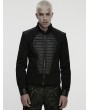 Punk Rave Black Gothic Punk Military Style Coffin Short Jacket for Men