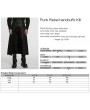 Punk Rave Black Gothic Punk Rebel Handcuffs Kilt for Men