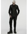 Punk Rave Black Gothic Punk Street Rock Shirt for Men