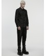 Punk Rave Black Gothic Punk Street Rock Shirt for Men
