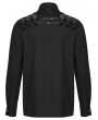 Punk Rave Black Gothic Punk Street Rock Shirt for Men