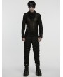 Punk Rave Black Gothic Punk Waterproof Techwear Pants for Men