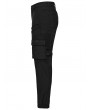 Punk Rave Black Gothic Punk Waterproof Techwear Pants for Men
