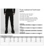 Punk Rave Black Gothic Punk Waterproof Techwear Pants for Men