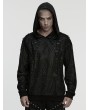 Punk Rave Black Gothic Punk Harajuku Decadent Loose Hoodie for Men