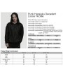 Punk Rave Black Gothic Punk Harajuku Decadent Loose Hoodie for Men