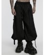 Punk Rave Black Gothic Cyberpunk Loose Cuffed Trousers for Men