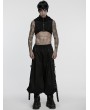 Punk Rave Black Gothic Cyberpunk Loose Cuffed Trousers for Men