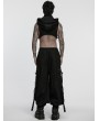 Punk Rave Black Gothic Cyberpunk Loose Cuffed Trousers for Men
