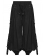 Punk Rave Black Gothic Cyberpunk Loose Cuffed Trousers for Men