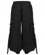 Punk Rave Black Gothic Cyberpunk Loose Cuffed Trousers for Men