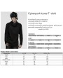 Punk Rave Black Gothic Cyberpunk Decadent Loose T-Shirt for Men