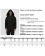 Punk Rave Black Gothic Waterproof Techwear Hooded Jacket for Men