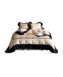 Audrey Vintage Black Ruffled Lace Trim Comforter Set