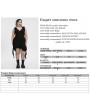 Punk Rave Black Gothic Sleeveless Irregular Hem Plus Size Dress