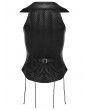 Punk Rave Black Gothic Punk Handsome Lapel Vest for Women