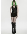 Punk Rave Black Gothic Punk Personality Cutout Shorts for Women