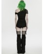 Punk Rave Black Gothic Punk Detachable Flared Pants for Women