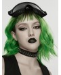Punk Rave Black Gothic Punk Leather and Metal Personalized Choker
