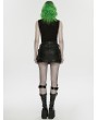 Punk Rave Black Gothic Apocalypse Punk Skirt with Detachable 3D Pocket