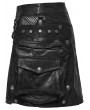 Punk Rave Black Gothic Apocalypse Punk Skirt with Detachable 3D Pocket
